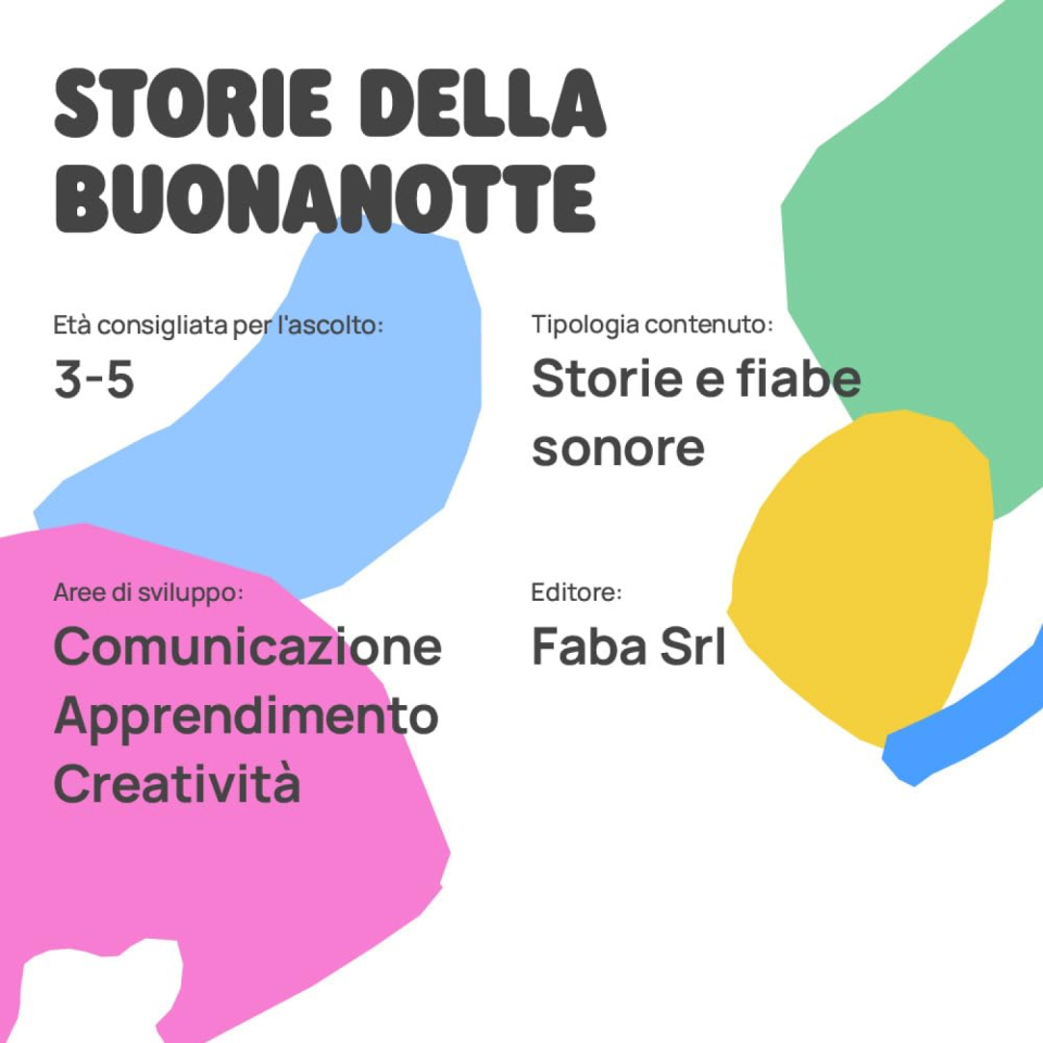 FABA Personaggio Sonoro Storie della Buonanotte, 3-5 anni