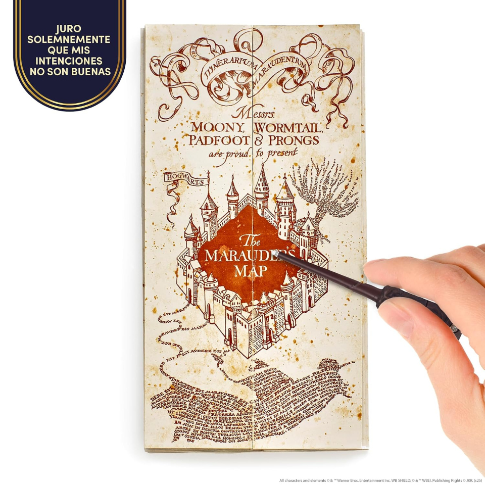 Famosa Harry Potter mappa interattiva con bacchetta luminosa