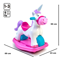FEBER Baby Unicorn cavalcabile 2 in 1