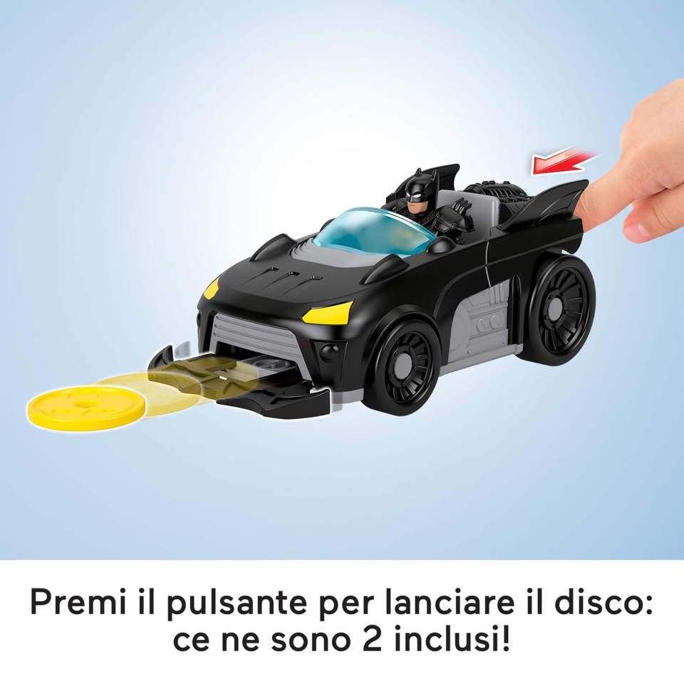 Fisher-Price Imaginext Batmobile Batman con lanciadischi