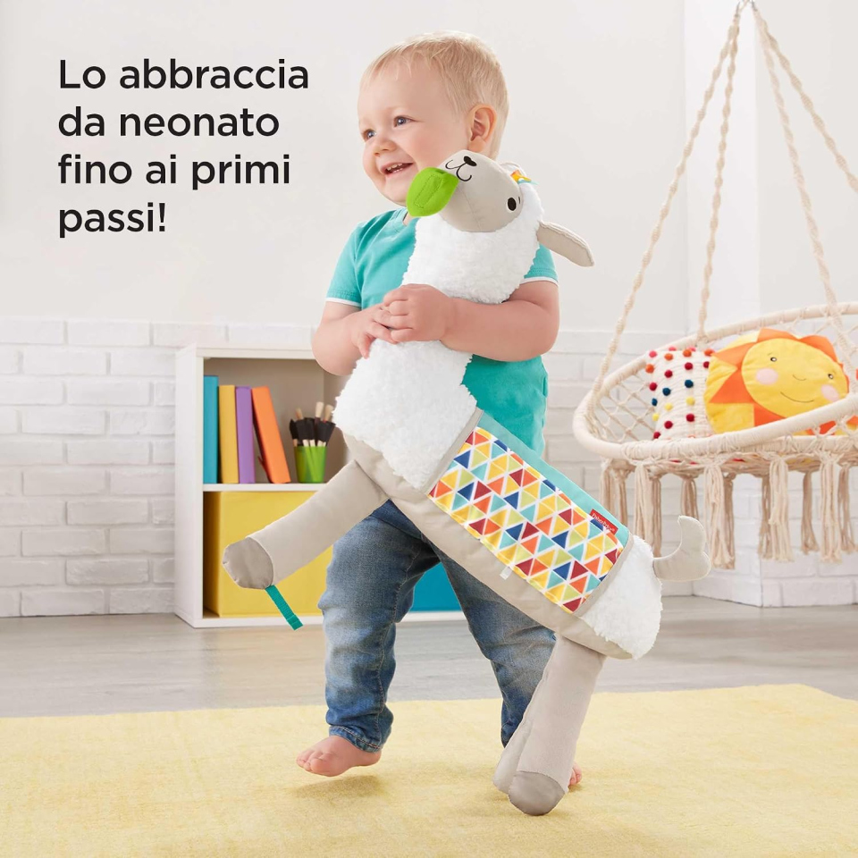 Fisher-Price Lama Cresci con Me, cuscino tummy time