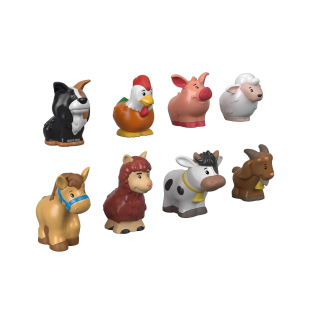 Fisher-Price Little People animali della fattoria, set da 8