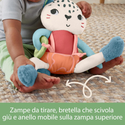 Fisher-Price Amici del Pianeta peluche Leopardino dai 3 mesi