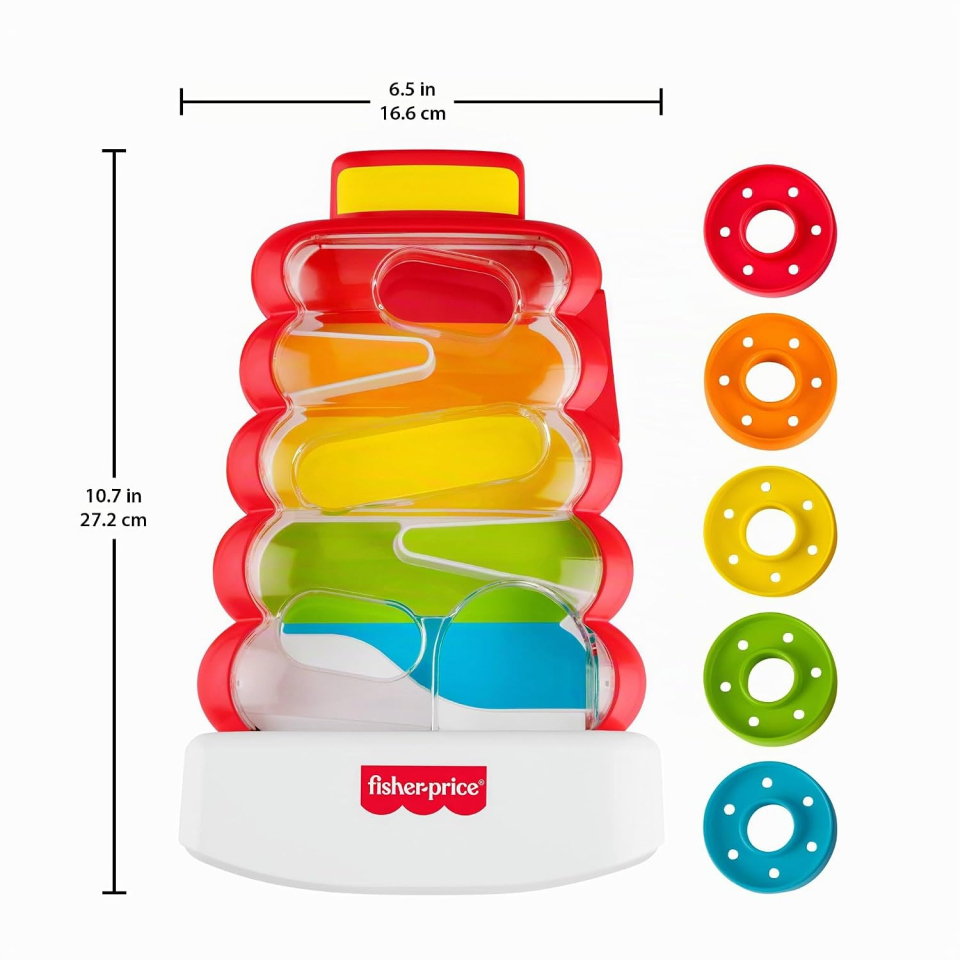 Fisher-Price Piramide 5 Anelli dondolante con labirinto