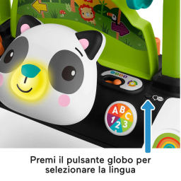 Fisher-Price primi passi Baby Panda con volante multilingue