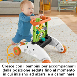 Fisher-Price primi passi Baby Panda con volante multilingue