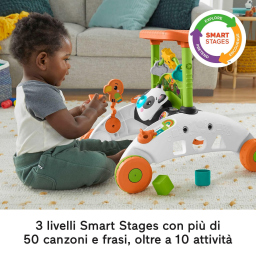 Fisher-Price primi passi Baby Panda con volante multilingue