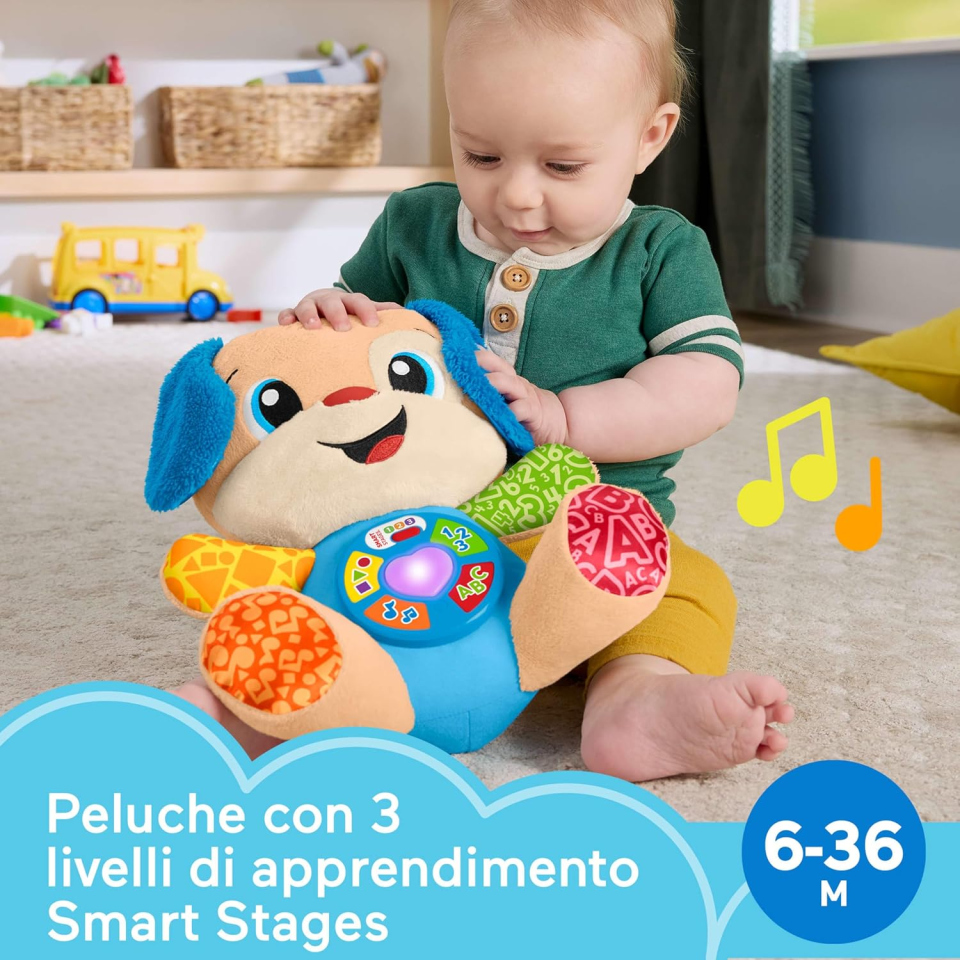Fisher-Price Ridi e Impara cagnolino Smart Stages multilingue