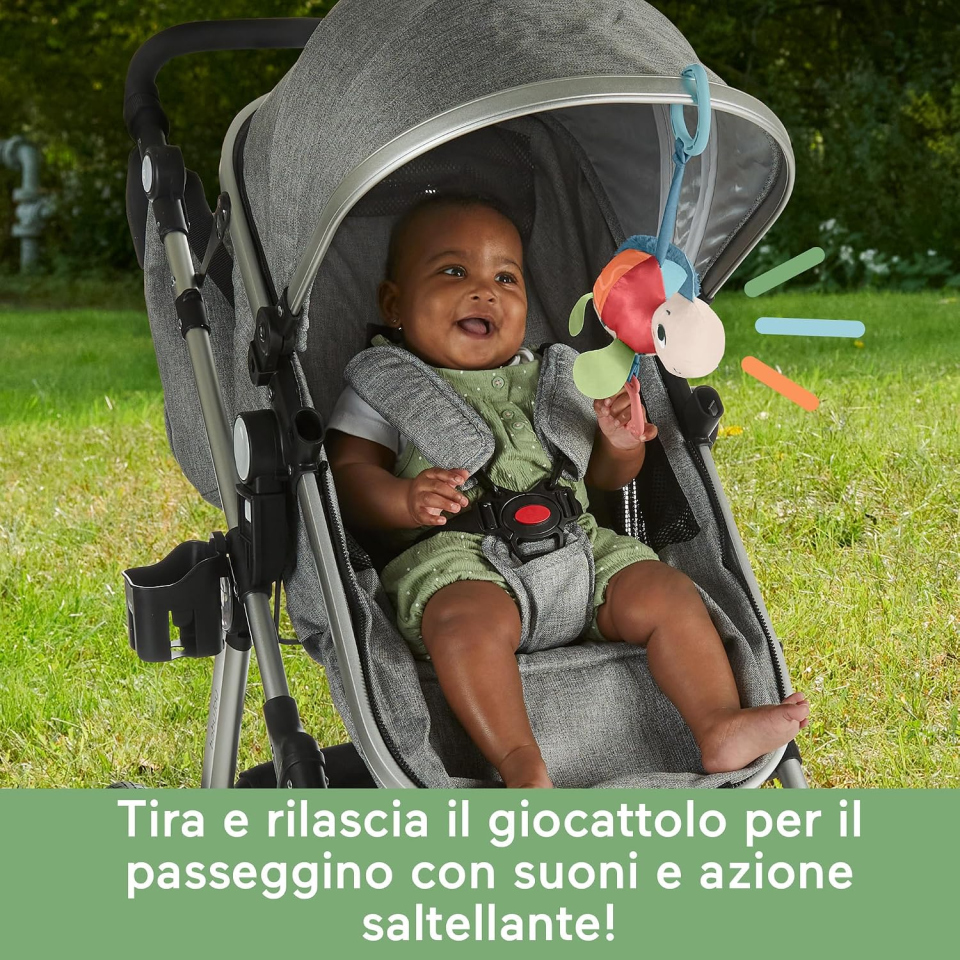 Fisher-Price Amici del Pianeta Tartarughina da passeggino con dentaruolo