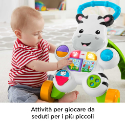 Fisher-Price Zebra Primi Passi – Giocattolo Musicale Educativo 6+ Mesi