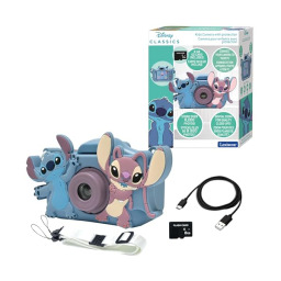 Lexibook Fotocamera Digitale 4 in 1 Disney Stitch per Bambini