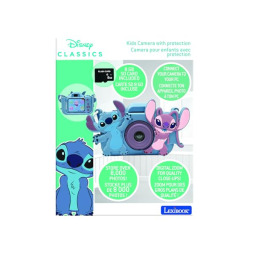 Lexibook Fotocamera Digitale 4 in 1 Disney Stitch per Bambini