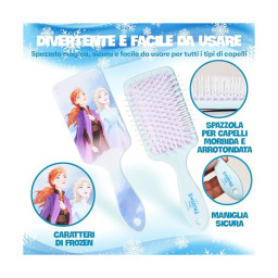 Disney Frozen Kit Accessori Capelli Elsa e Anna – Spazzola, Cerchietto e Mollette