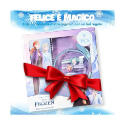 Disney Frozen Kit Accessori Capelli Elsa e Anna – Spazzola, Cerchietto e Mollette