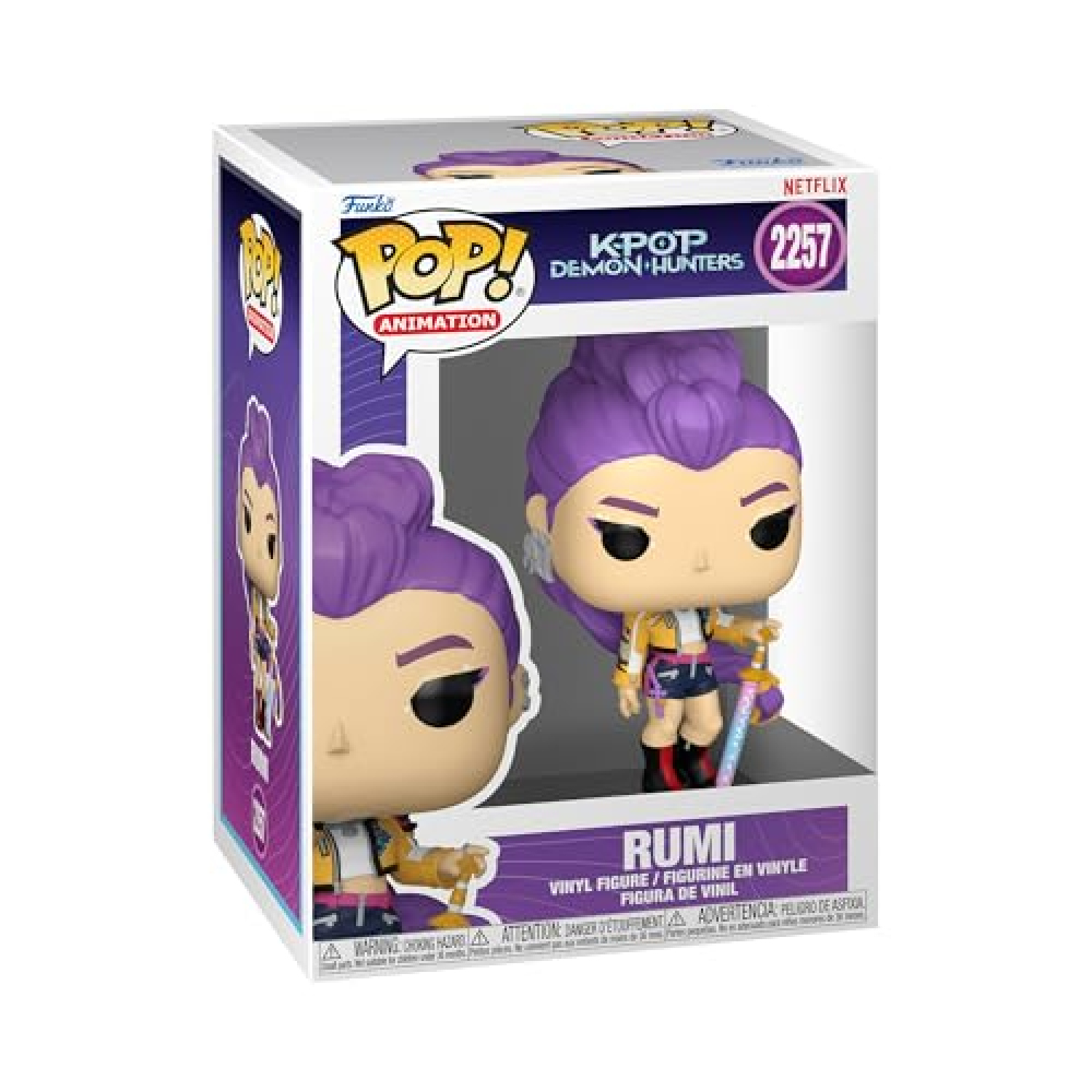 Funko Pop Rumi KPop Demon Hunters - figura in vinile da collezione 9,5 cm