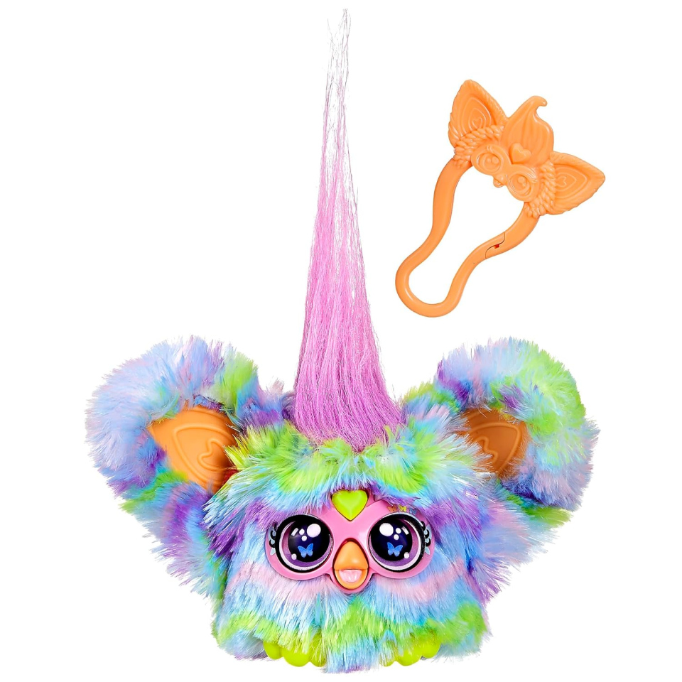 Furby Furblets peluche Swee-Dee con due clip portachiavi