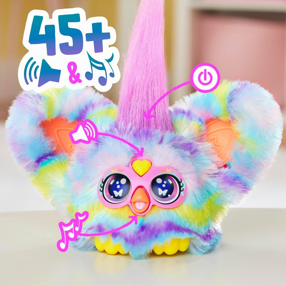 Furby Furblets peluche Swee-Dee con due clip portachiavi