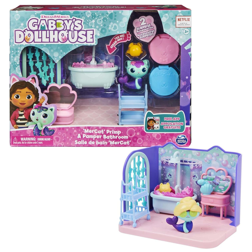 Gabby's Dollhouse playset Siregatta con sala da bagno