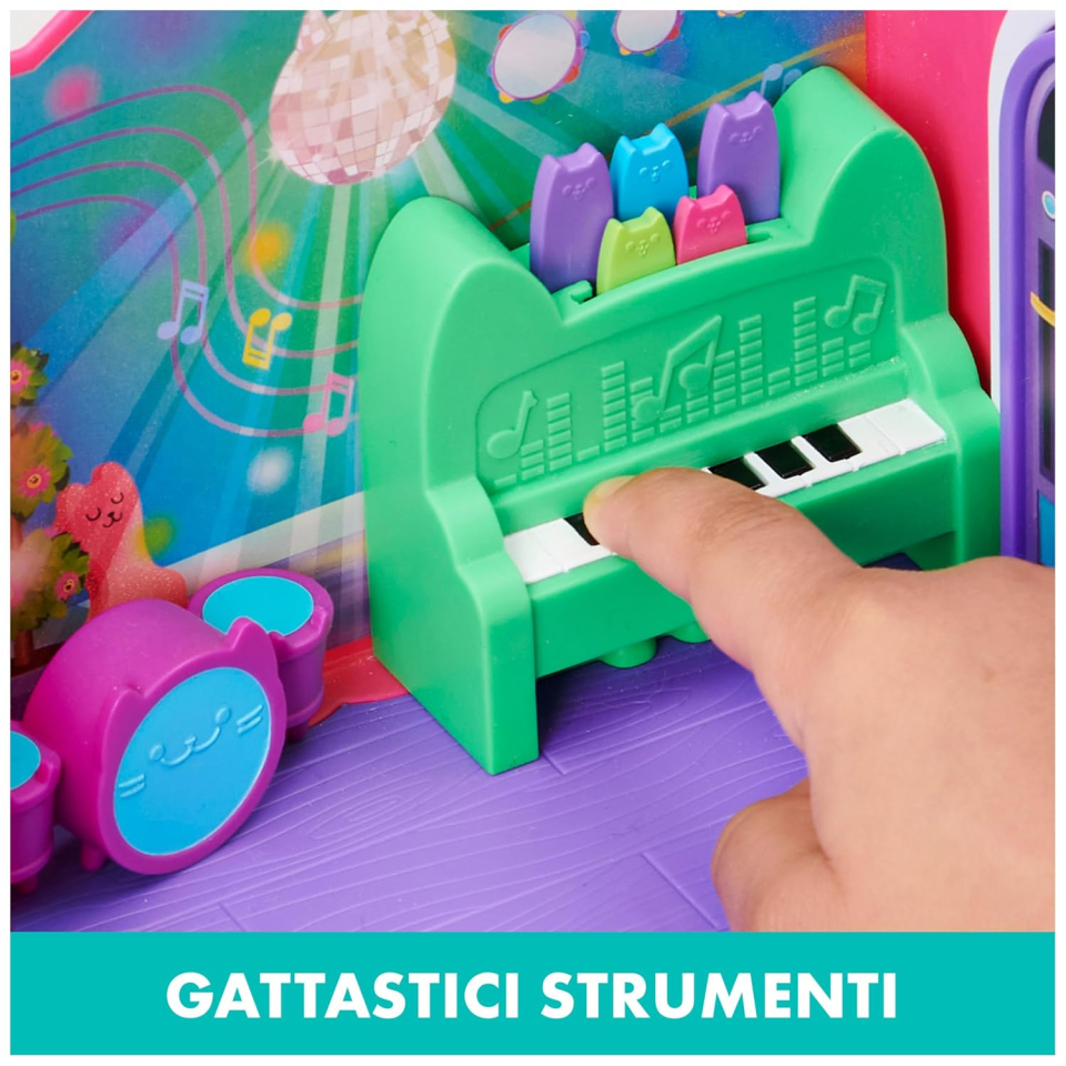 Gabby's Dollhouse stanza musicale con Daniel James Catnip