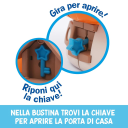 Giochi Preziosi Puffi casetta Puffo Burlone con adesivi