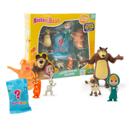 Giochi Preziosi Masha e Orso bamboline, set 7 personaggi