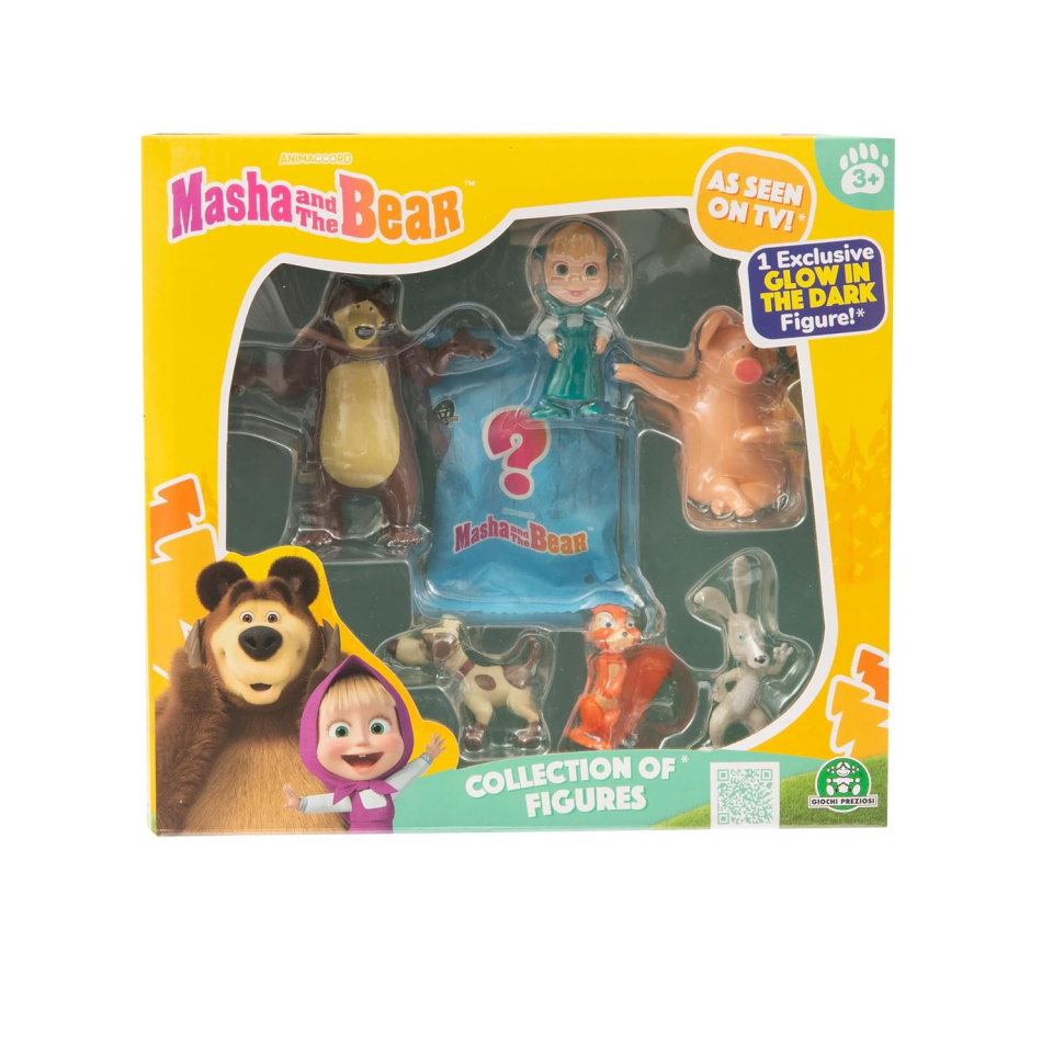 Giochi Preziosi Masha e Orso bamboline, set 7 personaggi