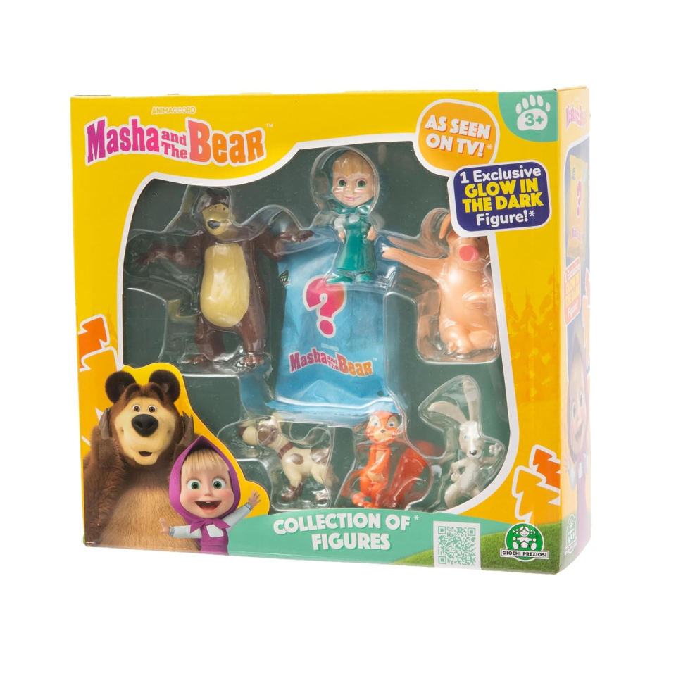 Giochi Preziosi Masha e Orso bamboline, set 7 personaggi