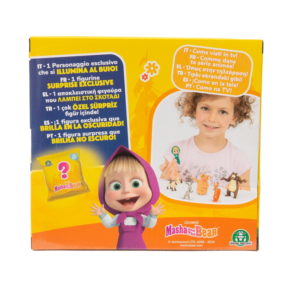 Giochi Preziosi Masha e Orso bamboline, set 7 personaggi