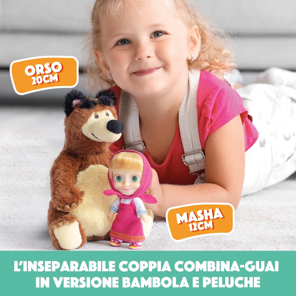 Giochi Preziosi Masha e Orso bambolotti da 3 anni