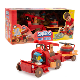 Giochi Preziosi Puffi camion dei pompieri con Puffo Zuccone