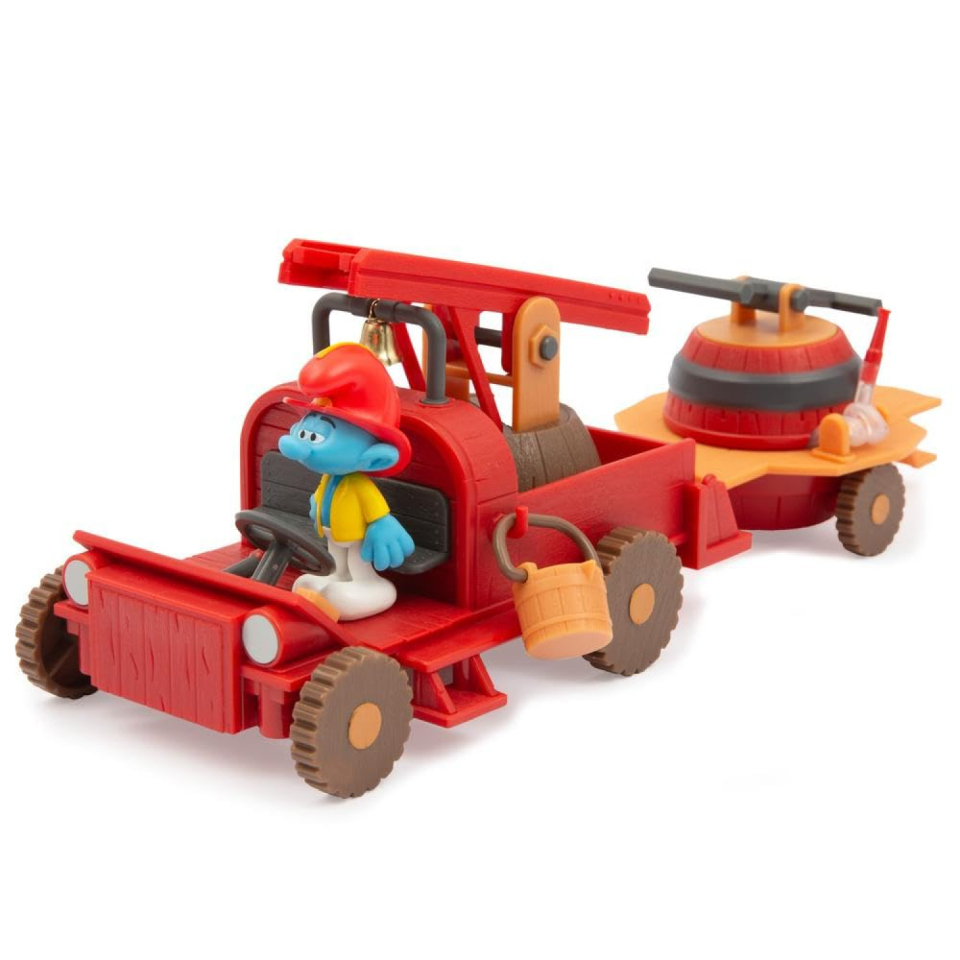 Giochi Preziosi Puffi camion dei pompieri con Puffo Zuccone