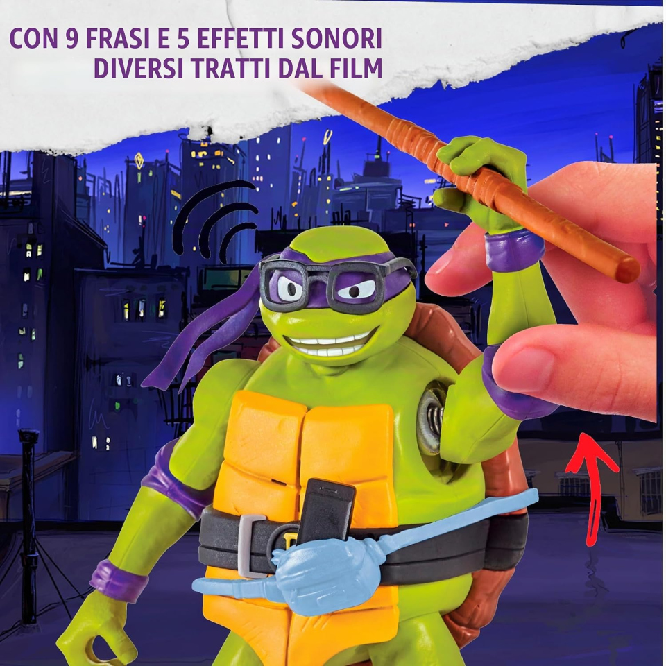 Giochi Preziosi Tartarughe Ninja Donatello action figure 15 cm