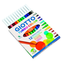 Giotto Turbo Color pennarelli, astuccio da 12 colori