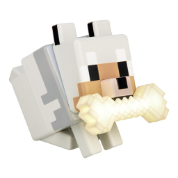 Paladone GloBuddies Lupo Minecraft – Luce Notturna LED Cambia Colore