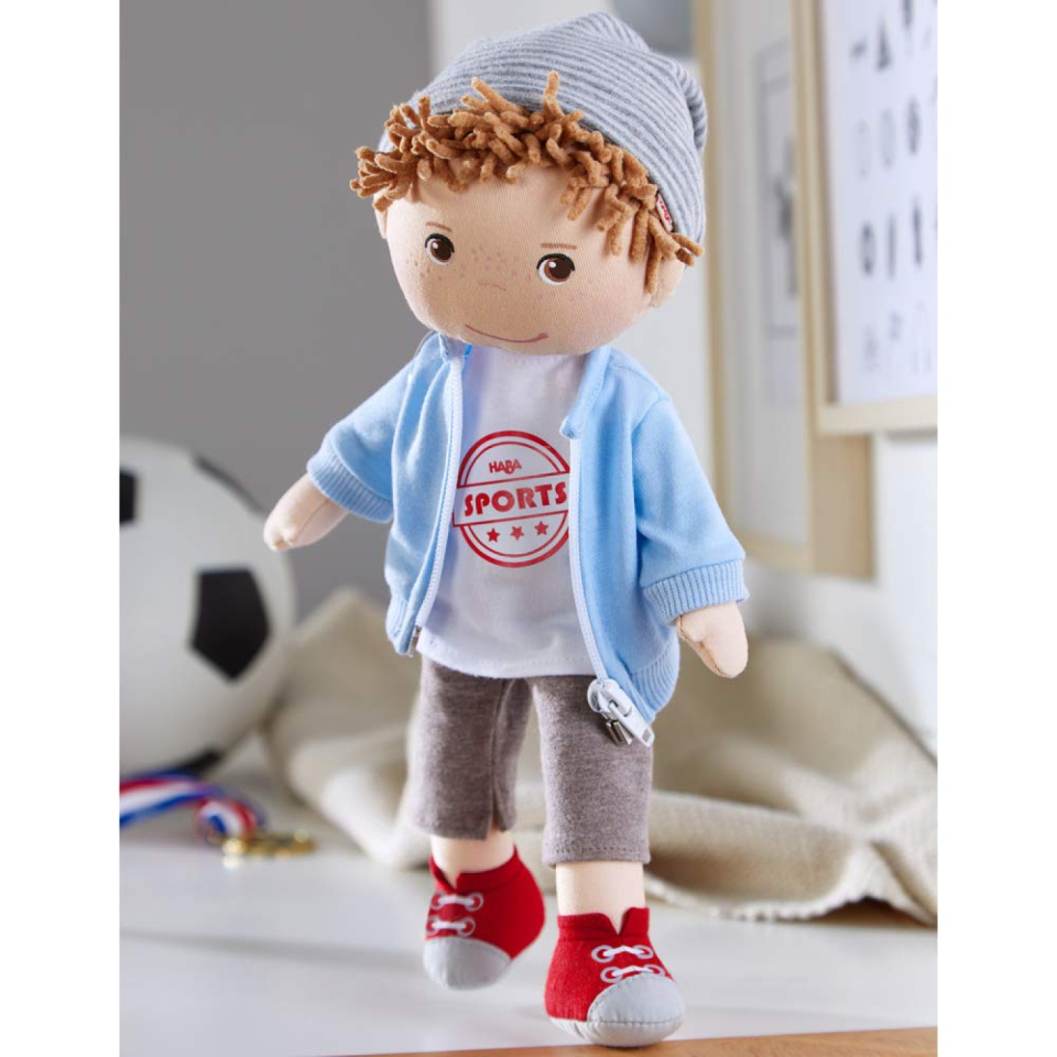 HABA Arne – Bambola di Stoffa 30 cm per Bambini dai 18 Mesi