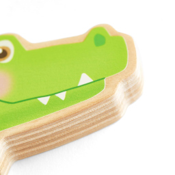HABA Coccodrillo Guiro – Strumento Musicale in Legno per Bambini