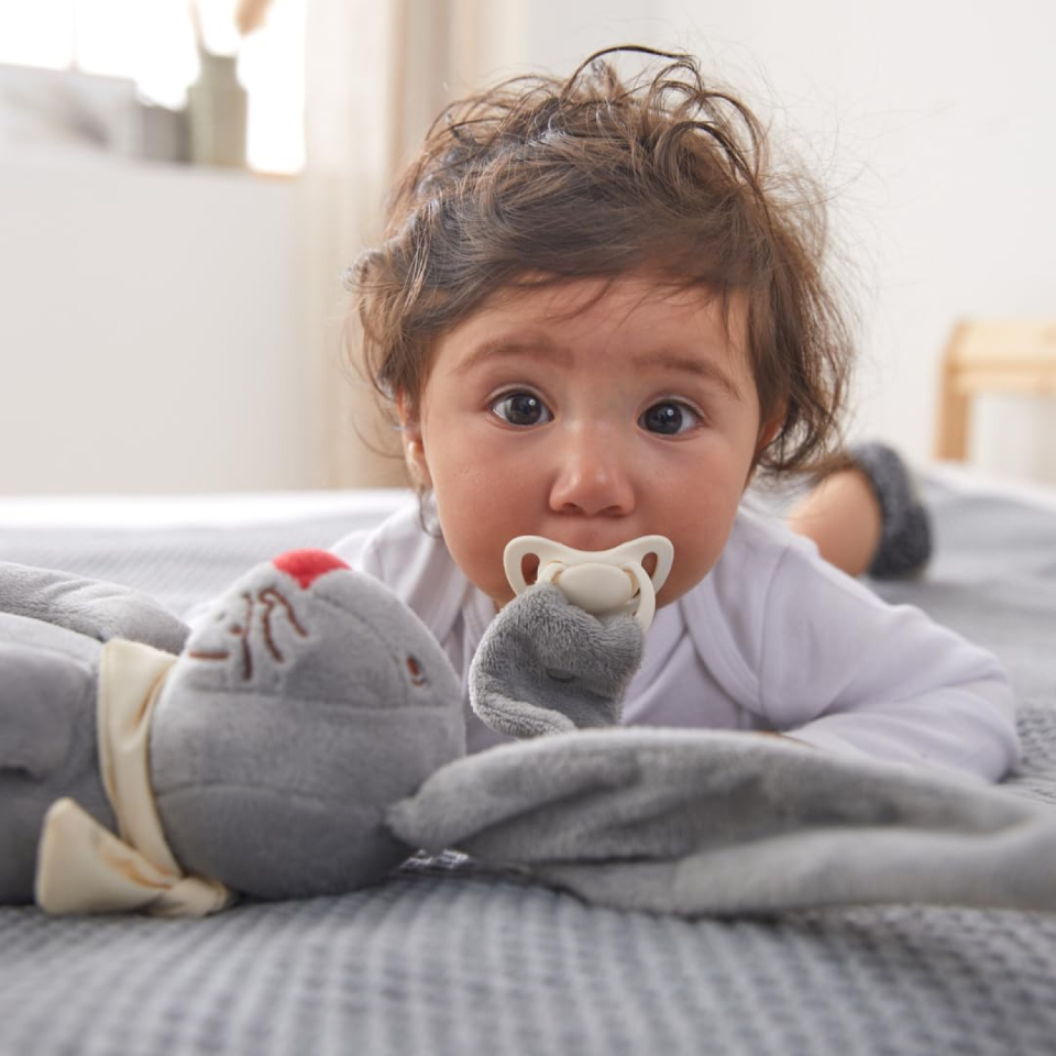 HABA Coniglietto Portaciuccio Morbido 37 cm – Peluche Neonato dai 0 Mesi