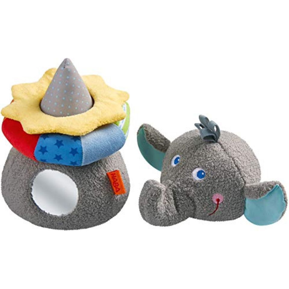 HABA Elefante Eric – Peluche Impilabile con Effetti Sonori