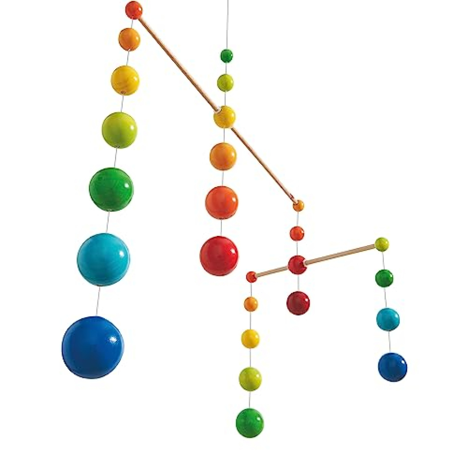 Haba Giostrina Palline Arcobaleno in Legno