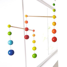 Haba Giostrina Palline Arcobaleno in Legno