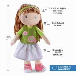 HABA Hedda – Bambola Morbida 30 cm per Bambini dai 18 Mesi