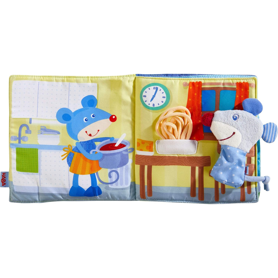 HABA Libro in Stoffa Buona Notte con Topo Marionetta