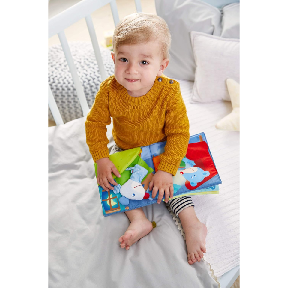 HABA Libro in Stoffa Buona Notte con Topo Marionetta