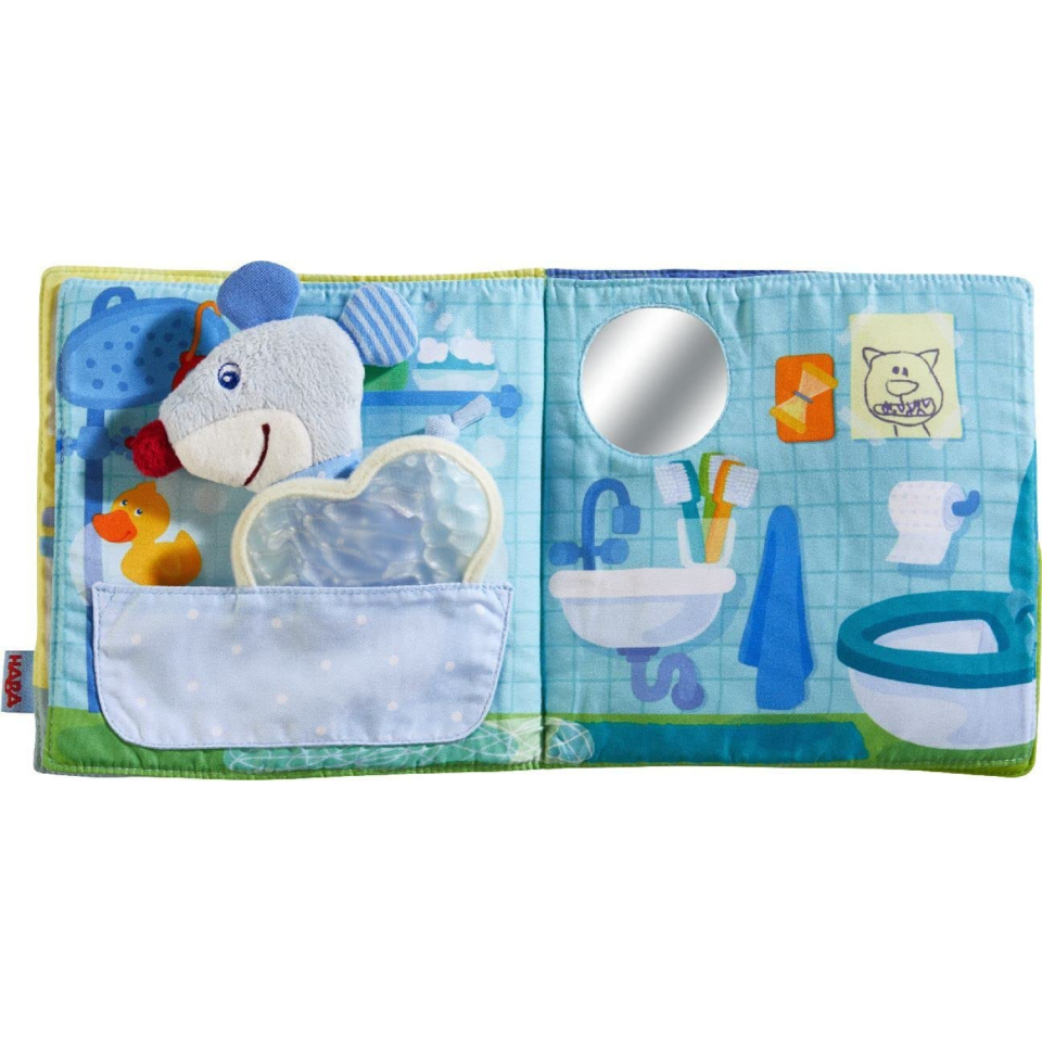 HABA Libro in Stoffa Buona Notte con Topo Marionetta