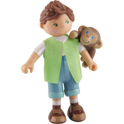 HABA Little Friends Giulio con Scimmia – Personaggi per Casa delle Bambole