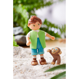HABA Little Friends Giulio con Scimmia – Personaggi per Casa delle Bambole