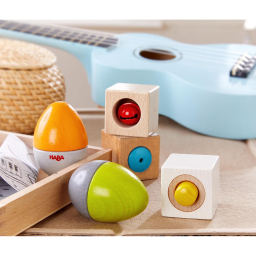 HABA Orchestra Sonaglio – Set Percussioni in Legno per Bambini