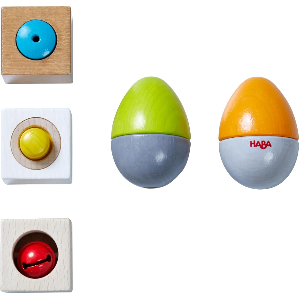 HABA Orchestra Sonaglio – Set Percussioni in Legno per Bambini