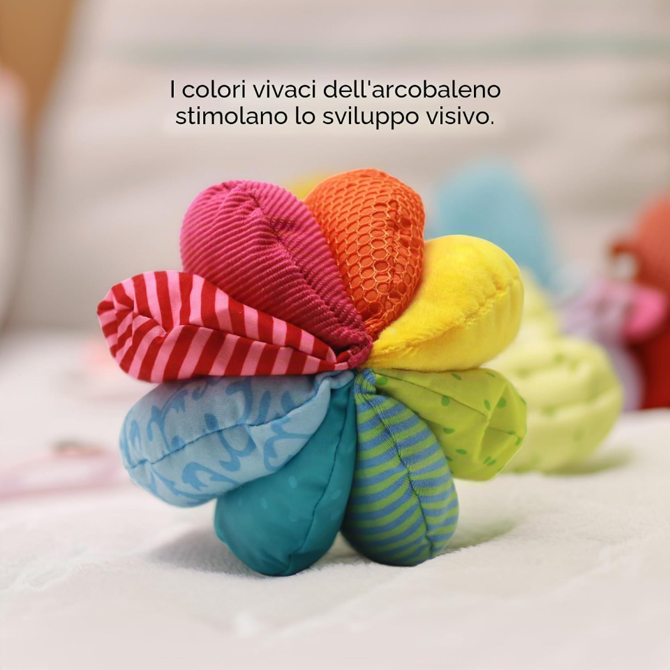 HABA Palla Morbida Arcobaleno in Tessuto per Neonati
