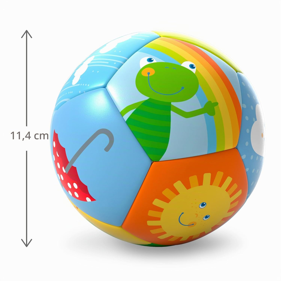 HABA Palla Morbida Arcobaleno per Bebè 11 cm